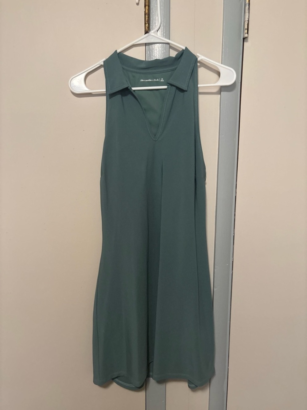 Sleeveless Collared A-Line athletic Dress in Teal